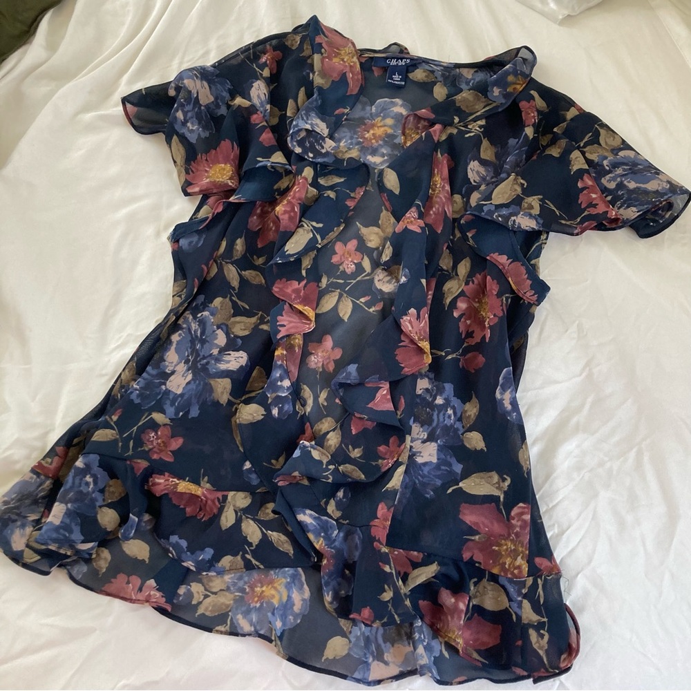 Floral sheer blouse - Picture 3 of 6